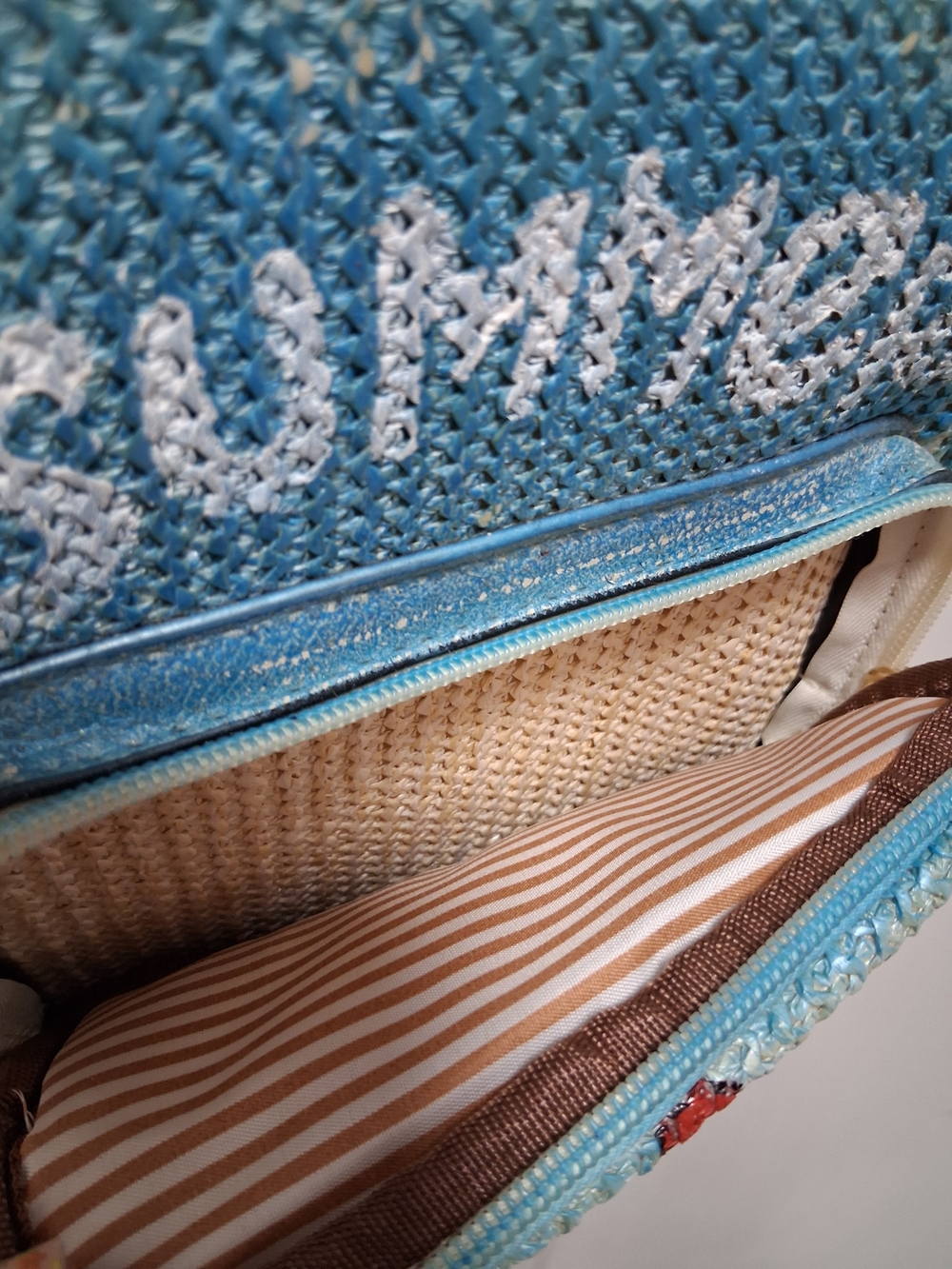 Mini Summer Starfish Backpack - Cream & Blue - Picture 6 of 6